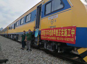 中國(guó)中車集團(tuán)JJC檢修列車-深圳站除甲醛施工案例
